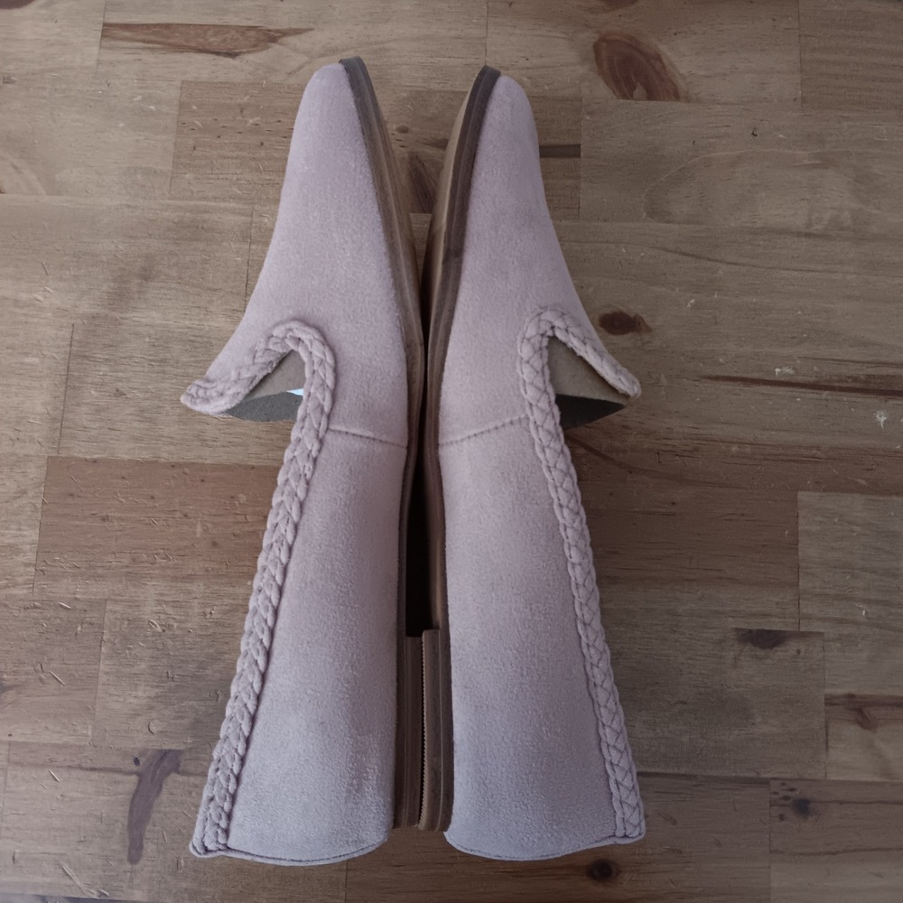 Zodiac Hill Loafer Women Size 6 Nougat Blush Pink Braided Trim Slip On Flat - Picture 6 of 8